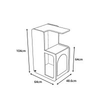 CatS Design Kratzbaum Katzenspielturm "Nordre"...